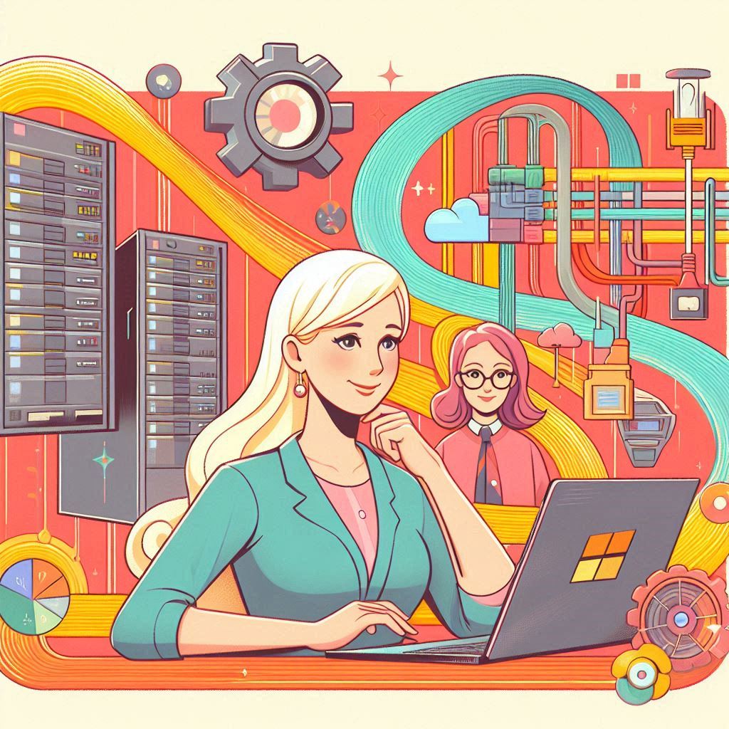 AI generated picture - data flows